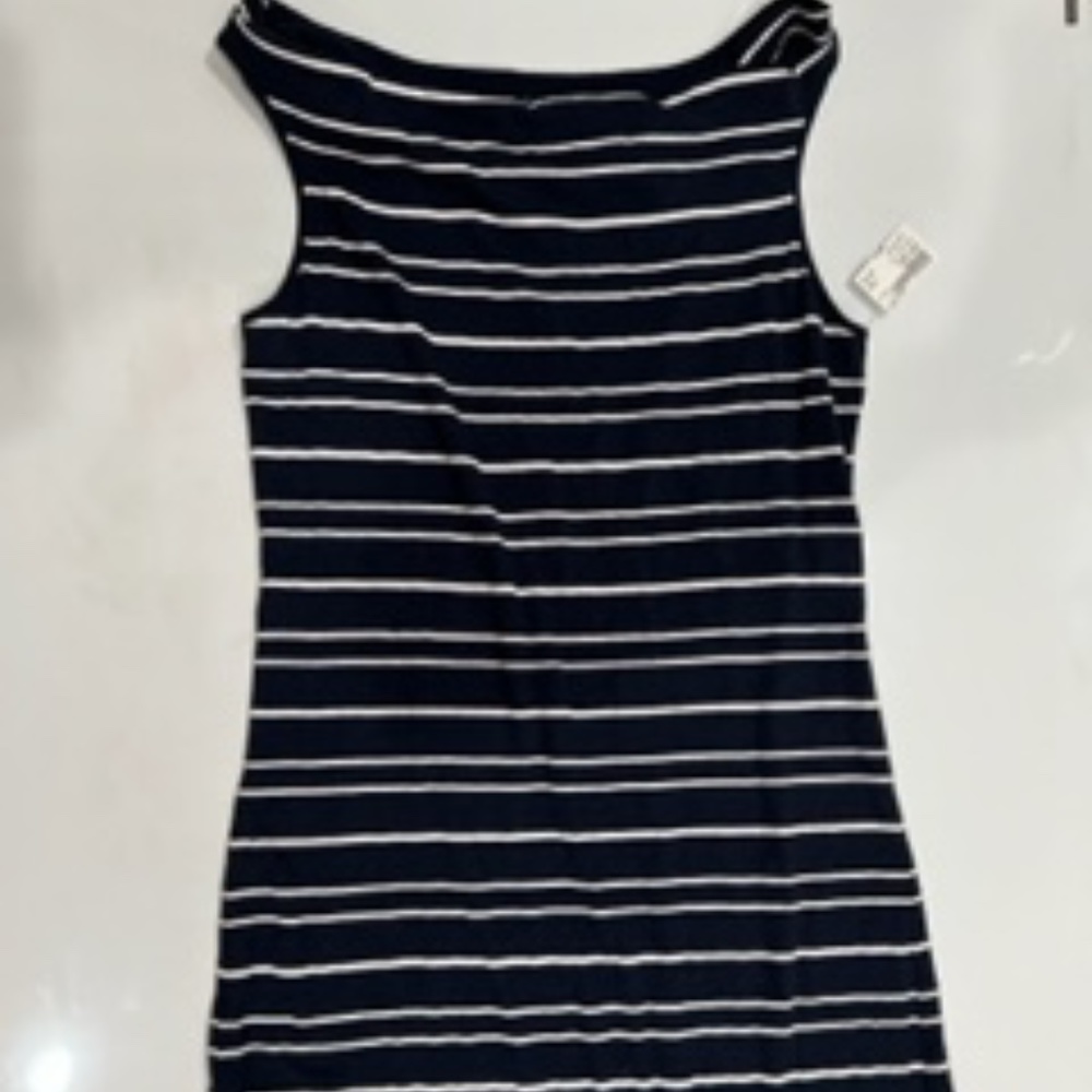 Eddie Bauer Dress - Size M - Navy and White